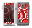 The Red and White Layered Vector Circles Skin Samsung Galaxy S5 frē LifeProof Case
