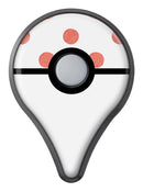 The Red and White Polka Dot Pattern Pokémon GO Plus Vinyl Protective Decal Skin Kit
