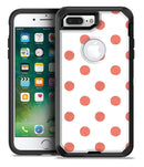 The Red and White Polka Dot Pattern - iPhone 7 Plus/8 Plus OtterBox Case & Skin Kits