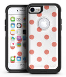 The Red and White Polka Dot Pattern 2 - iPhone 7 or 8 OtterBox Case & Skin Kits