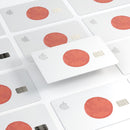 The Red and White Polka Dot Pattern - Premium Protective Decal Skin-Kit for the Apple Credit Card