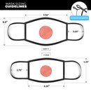 The Red and White Polka Dot Pattern - Made in USA Mouth Cover Unisex Anti-Dust Cotton Blend Reusable & Washable Face Mask with Adjustable Sizing for Adult or Child
