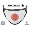 The Red and White Polka Dot Pattern - Made in USA Mouth Cover Unisex Anti-Dust Cotton Blend Reusable & Washable Face Mask with Adjustable Sizing for Adult or Child