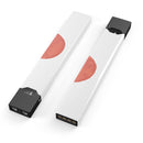 The Red and White Polka Dot Pattern - Premium Decal Protective Skin-Wrap Sticker compatible with the Juul Labs vaping device