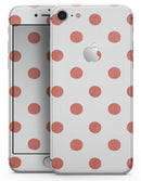 The Red and White Polka Dot Pattern - Skin-kit for the iPhone 8 or 8 Plus