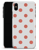 The Red and White Polka Dot Pattern - iPhone X Clipit Case