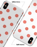 The Red and White Polka Dot Pattern - iPhone X Clipit Case