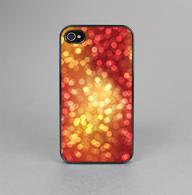 The Red and Yellow Glistening Orbs Skin-Sert for the Apple iPhone 4-4s Skin-Sert Case