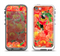 The Red and Yellow Watercolor Flowers Apple iPhone 5-5s LifeProof Fre Case Skin Set