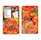 The Red and Yellow Watercolor Flowers Skin For The Apple iPod Classic