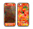 The Red and Yellow Watercolor Flowers Skin Set for the iPhone 5-5s Skech Glow Case