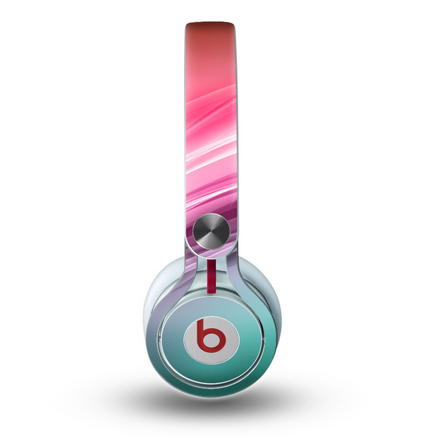 The Red to Green Electric Wave Skin for the Beats by Dre Mixr Headphones