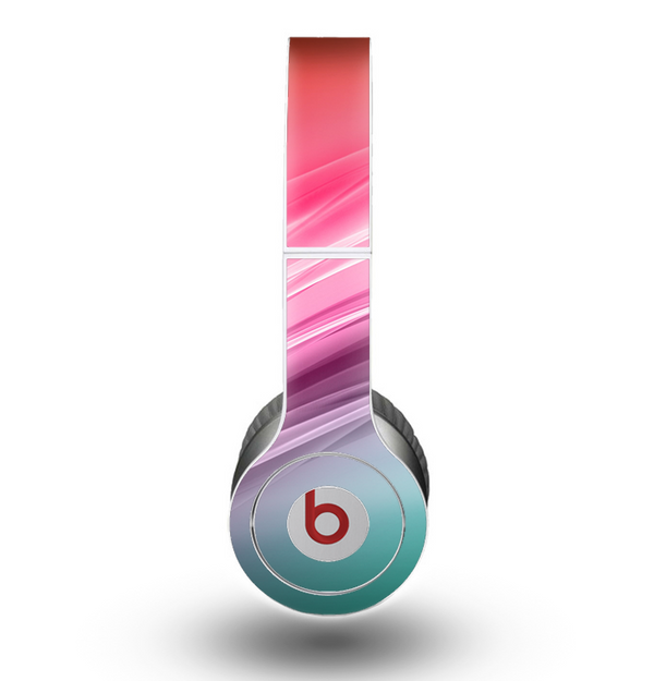 The Red to Green Electric Wave Skin for the Beats by Dre Original Solo-Solo HD Headphones