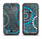 The Retro Blue Circle-Dotted Pattern Apple iPhone 6 LifeProof Fre Case Skin Set