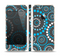 The Retro Blue Circle-Dotted Pattern Skin Set for the Apple iPhone 5s