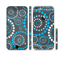 The Retro Blue Circle-Dotted Pattern Sectioned Skin Series for the Apple iPhone 6s Plus
