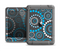 The Retro Blue Circle-Dotted Pattern Apple iPad Air LifeProof Nuud Case Skin Set