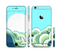 The Retro Blue Vintage Vector Wave Sectioned Skin Series for the Apple iPhone 6s