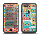 The Retro Boombox Pattern Apple iPhone 6/6s LifeProof Fre Case Skin Set