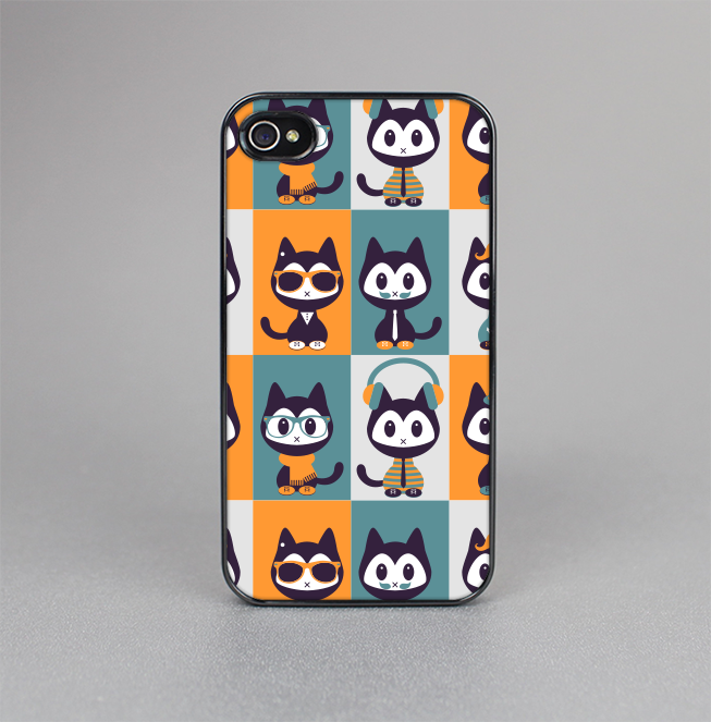 The Retro Cats with Accessories Skin-Sert for the Apple iPhone 4-4s Skin-Sert Case