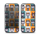 The Retro Cats with Accessories Skin Set for the iPhone 5-5s Skech Glow Case