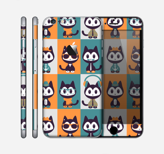 The Retro Cats with Accessories Skin for the Apple iPhone 6 Plus
