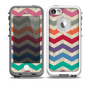 The Retro Chevron Pattern with Digital Camo Skin for the iPhone 5-5s fre LifeProof Case
