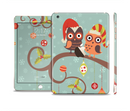 The Retro Christmas Owls with Ornaments Full Body Skin Set for the Apple iPad Mini 3