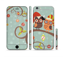 The Retro Christmas Owls with Ornaments Sectioned Skin Series for the Apple iPhone 6s Plus