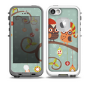 The Retro Christmas Owls with Ornaments Skin for the iPhone 5-5s fre LifeProof Case
