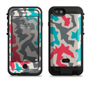 The Retro Colored Abstract Maze Pattern Apple iPhone 6/6s LifeProof Fre POWER Case Skin Set