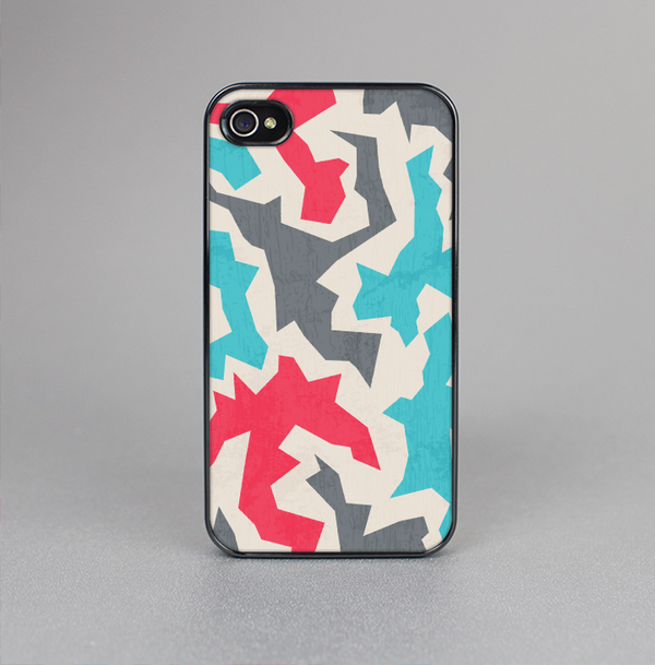 The Retro Colored Abstract Maze Pattern Skin-Sert for the Apple iPhone 4-4s Skin-Sert Case