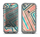 The Retro Colored Maze Pattern Apple iPhone 5c LifeProof Nuud Case Skin Set