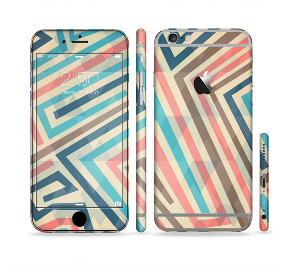 The Retro Colored Maze Pattern Sectioned Skin Series for the Apple iPhone 6 Plus