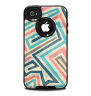 The Retro Colored Maze Pattern Skin for the iPhone 4-4s OtterBox Commuter Case