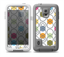 The Retro Colorful Filled Flat Circle Pattern Skin Samsung Galaxy S5 frē LifeProof Case