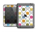 The Retro Colorful Filled Flat Circle Pattern Apple iPad Air LifeProof Fre Case Skin Set