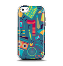 The Retro Colorful Hipster Pattern V2 Apple iPhone 5c Otterbox Symmetry Case Skin Set