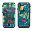 The Retro Colorful Hipster Pattern V2 Apple iPhone 6/6s LifeProof Fre Case Skin Set