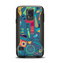 The Retro Colorful Hipster Pattern V2 Samsung Galaxy S5 Otterbox Commuter Case Skin Set
