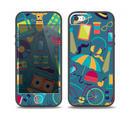 The Retro Colorful Hipster Pattern V2 Skin Set for the iPhone 5-5s Skech Glow Case