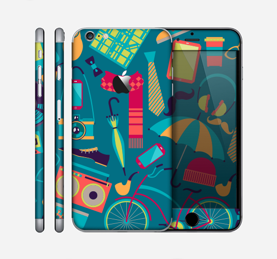 The Retro Colorful Hipster Pattern V2 Skin for the Apple iPhone 6 Plus