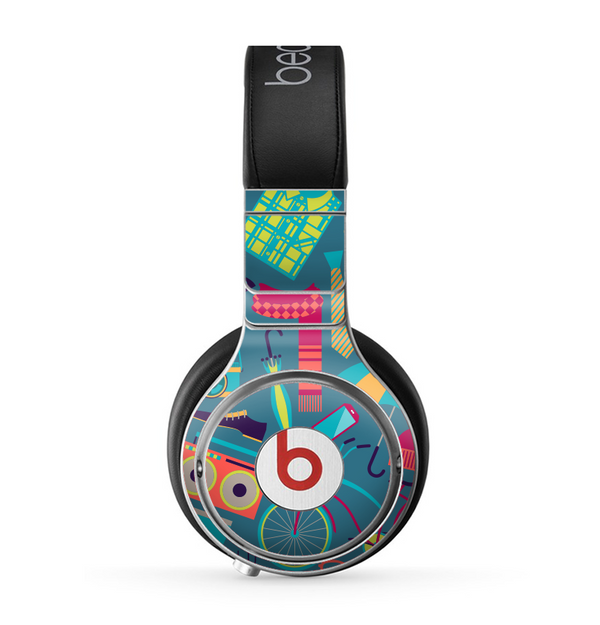 The Retro Colorful Hipster Pattern V2 Skin for the Beats by Dre Pro Headphones