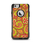 The Retro Red and Green Floral Pattern Apple iPhone 6 Otterbox Commuter Case Skin Set