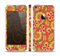 The Retro Red and Green Floral Pattern Skin Set for the Apple iPhone 5