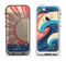 The Retro Vintage Blue vector Waves V3 Apple iPhone 5-5s LifeProof Fre Case Skin Set