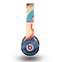 The Retro Vintage Blue vector Waves V3 Skin for the Beats by Dre Original Solo-Solo HD Headphones