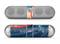 The Retro Vintage Blue vector Waves V3 Skin for the Beats by Dre Pill Bluetooth Speaker