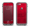 The Rich Red Leather Apple iPhone 5c LifeProof Fre Case Skin Set