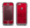 The Rich Red Leather Apple iPhone 5c LifeProof Nuud Case Skin Set